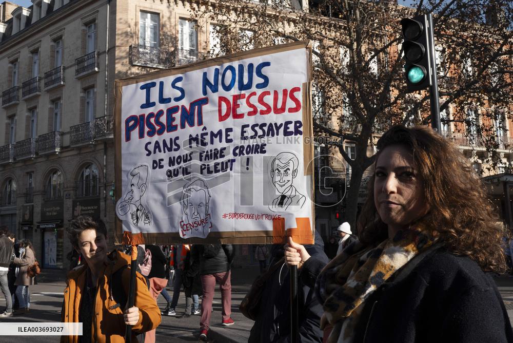 Public Sector Workers Protest - Toulouse