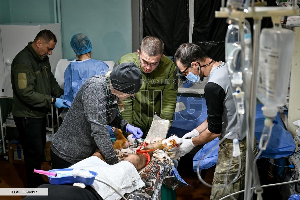 Forward Surgical Team of Ukraines 110th Territorial Defence Brigade in Zaporizhzhia region