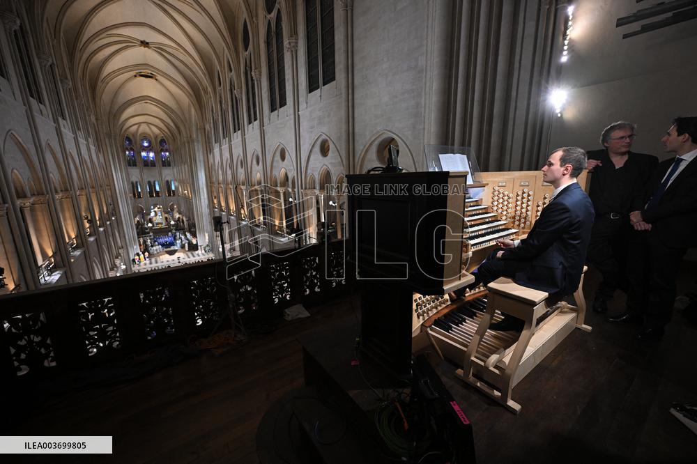Official Reopening Ceremony Of Notre-Dame Cathedral - Inside
