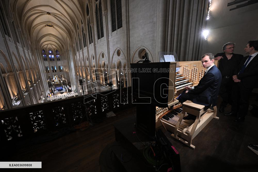 Official Reopening Ceremony Of Notre-Dame Cathedral - Inside