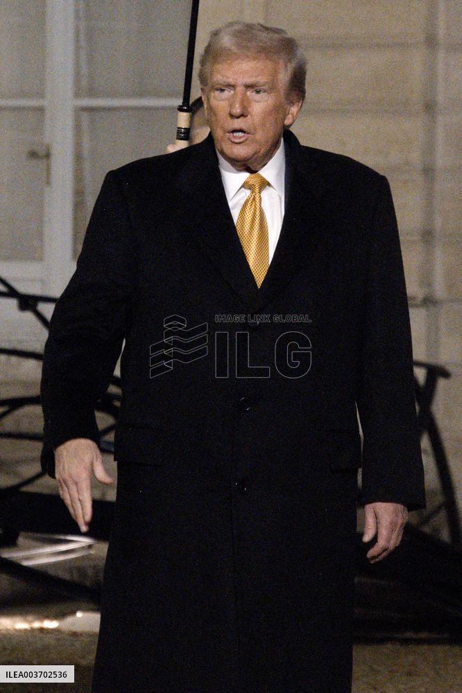 Trump, Macron, Zelensky Meeting - Paris