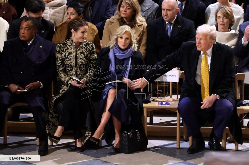 Official Reopening of Notre-Dame de Paris - Inside