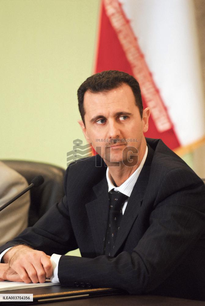 Iranian President Mahmoud Ahmadinejad official visit in Syria