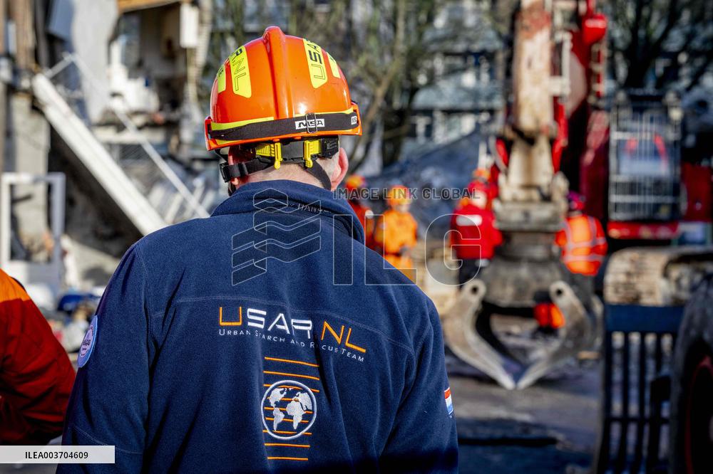 Dick Schoof At Scene Of Explosion - The Hague