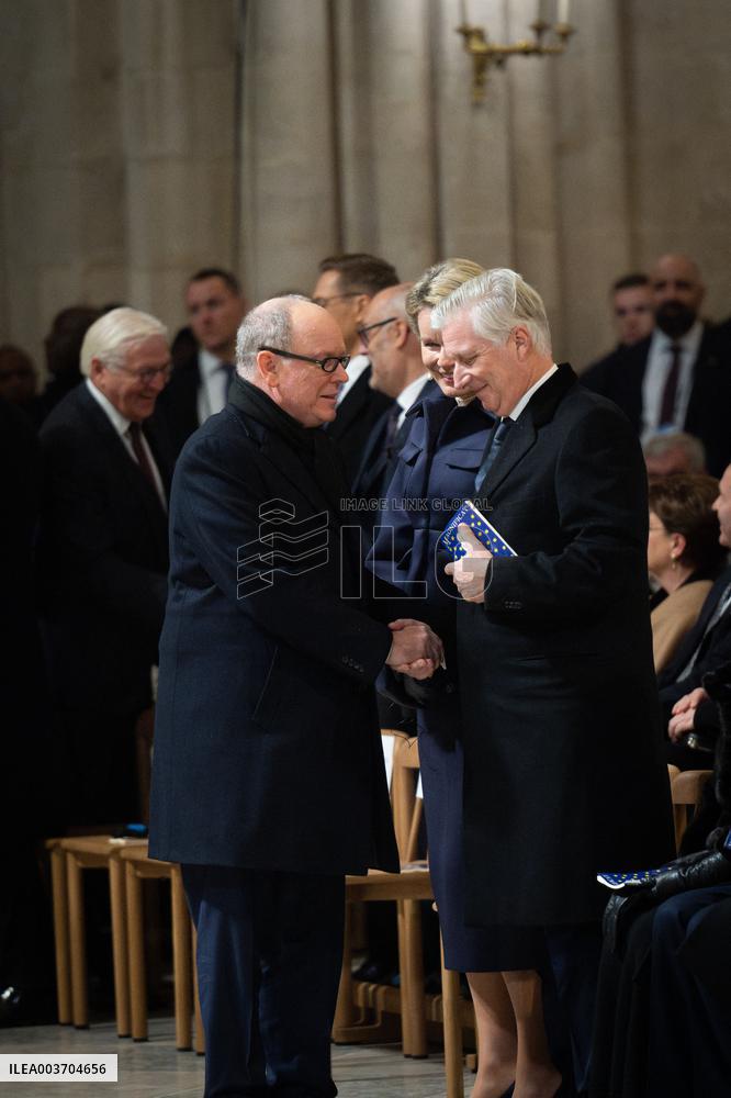 Official Reopening of Notre-Dame de Paris - Inside