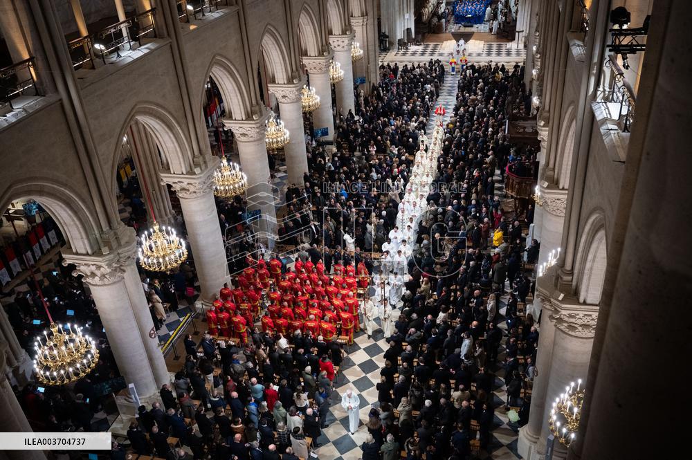 Official Reopening of Notre-Dame de Paris - Inside