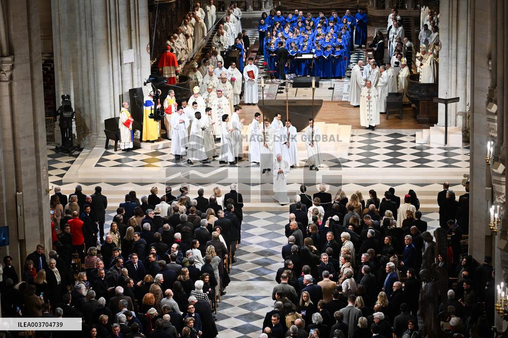 Official Reopening of Notre-Dame de Paris - Inside