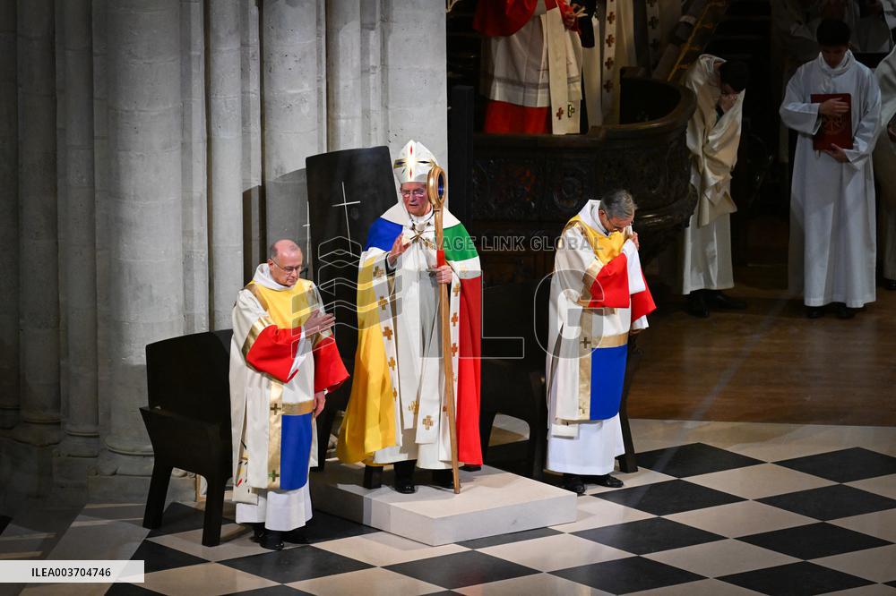 Official Reopening of Notre-Dame de Paris - Inside