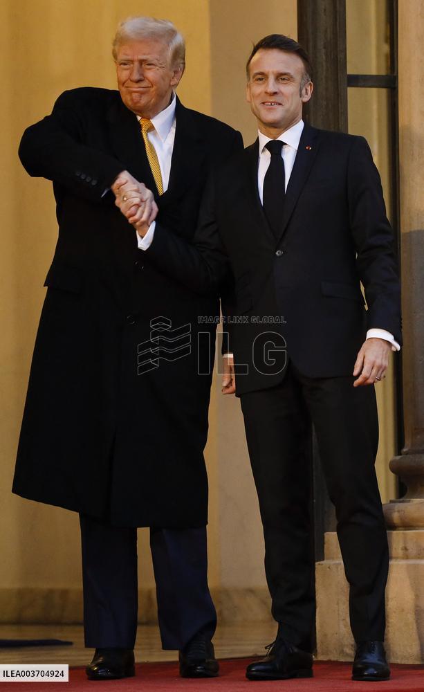 Trump, Macron, Zelensky Meeting - Paris