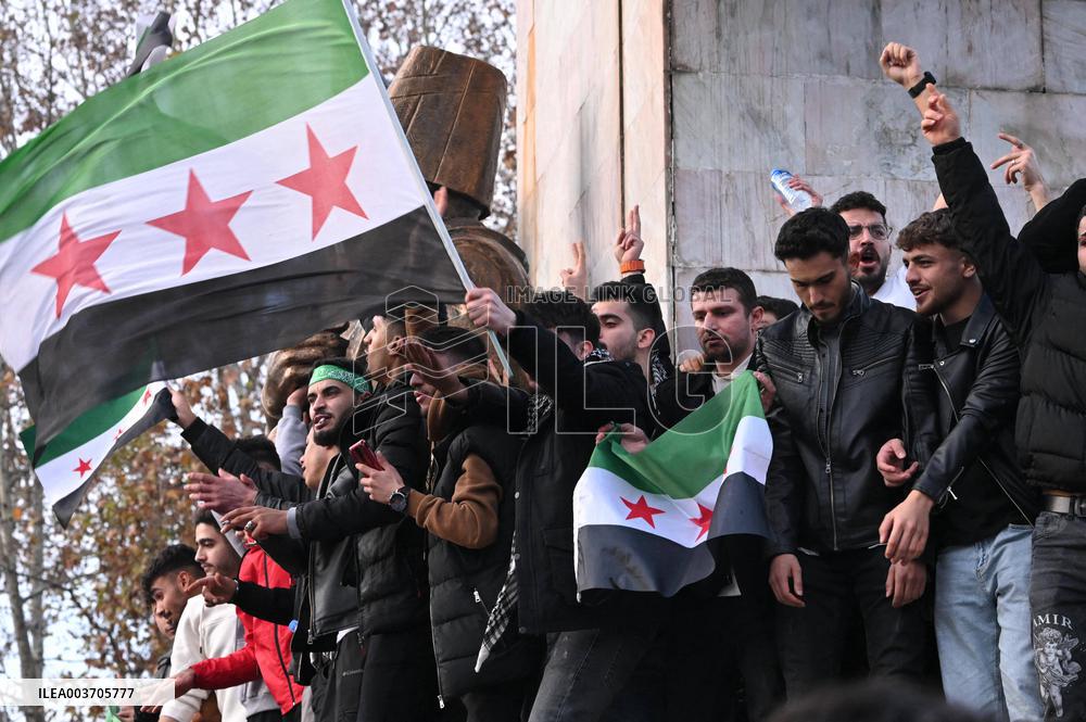 Syrians In Istanbul Celebrate Fall Of Assad Regime