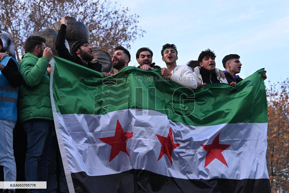 Syrians In Istanbul Celebrate Fall Of Assad Regime