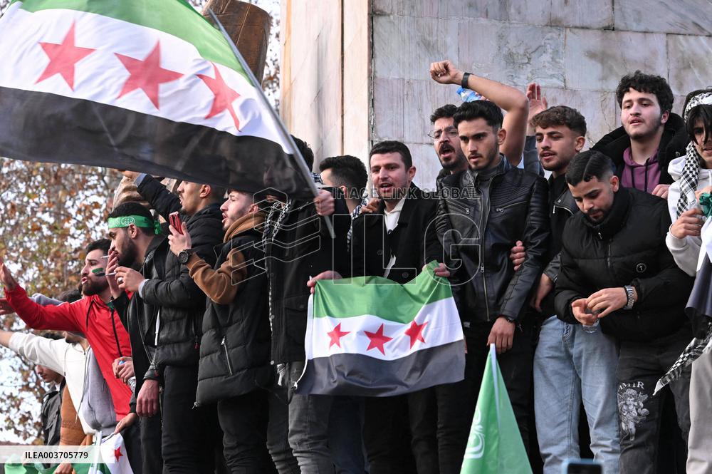 Syrians In Istanbul Celebrate Fall Of Assad Regime