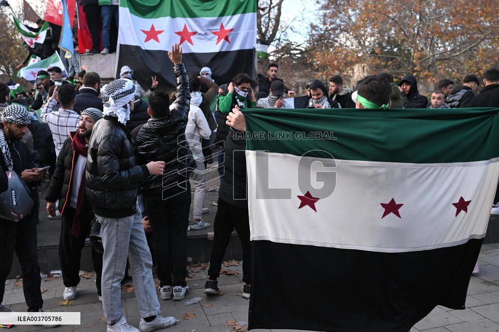 Syrians In Istanbul Celebrate Fall Of Assad Regime