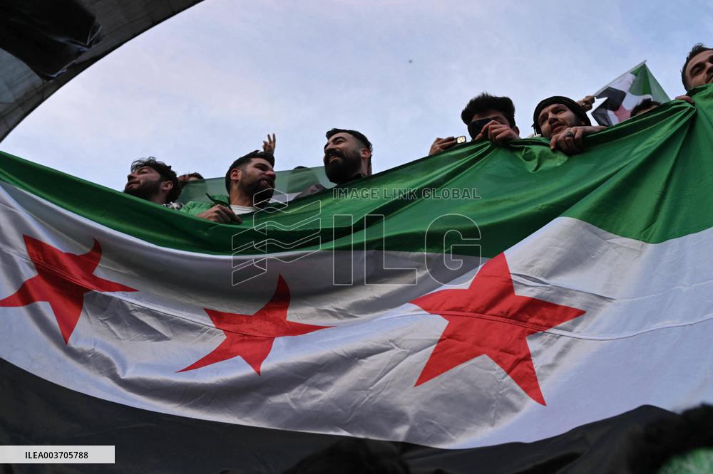 Syrians In Istanbul Celebrate Fall Of Assad Regime