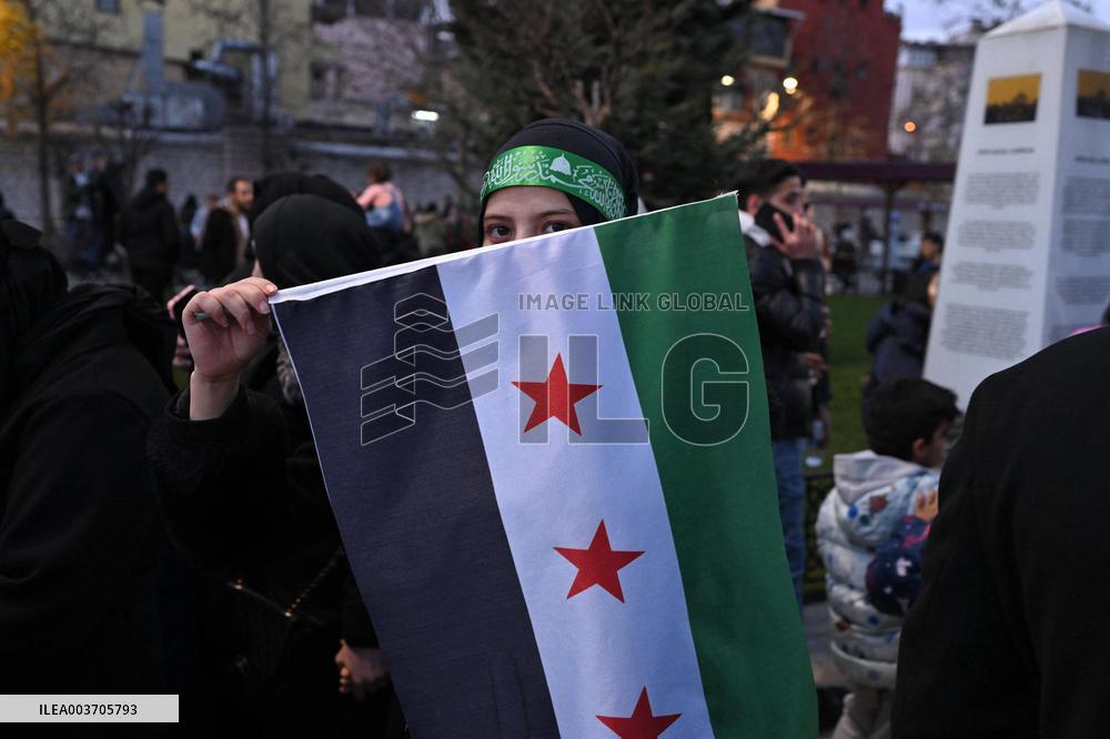 Syrians In Istanbul Celebrate Fall Of Assad Regime