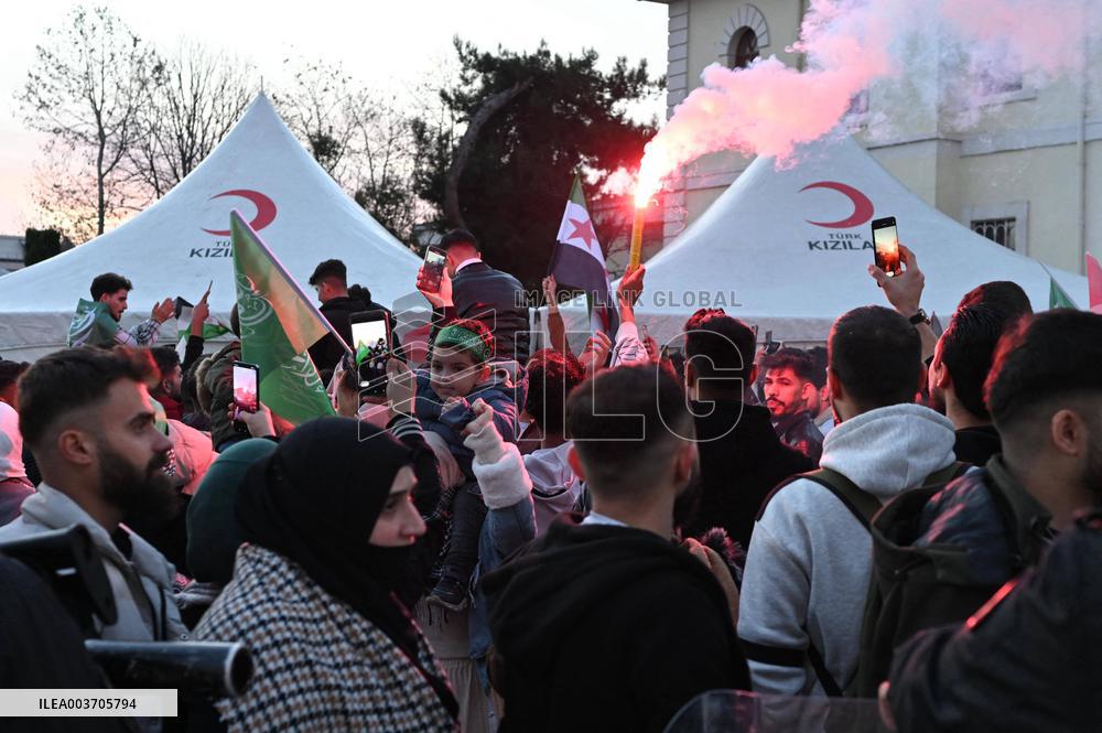 Syrians In Istanbul Celebrate Fall Of Assad Regime