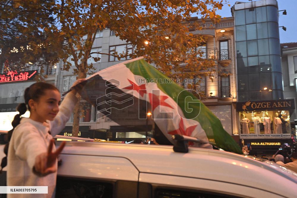 Syrians In Istanbul Celebrate Fall Of Assad Regime
