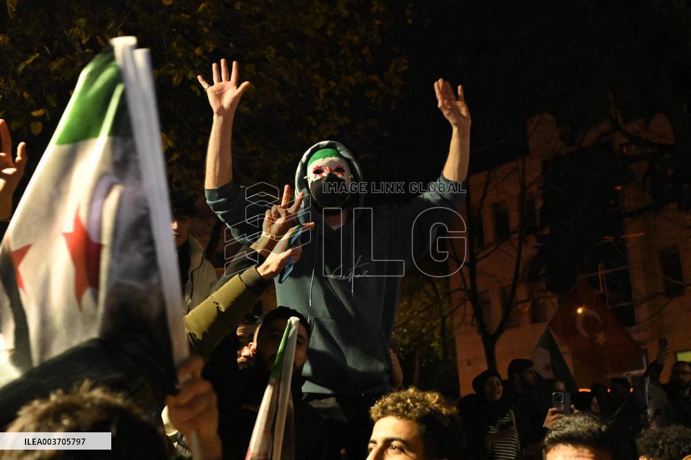 Syrians In Istanbul Celebrate Fall Of Assad Regime