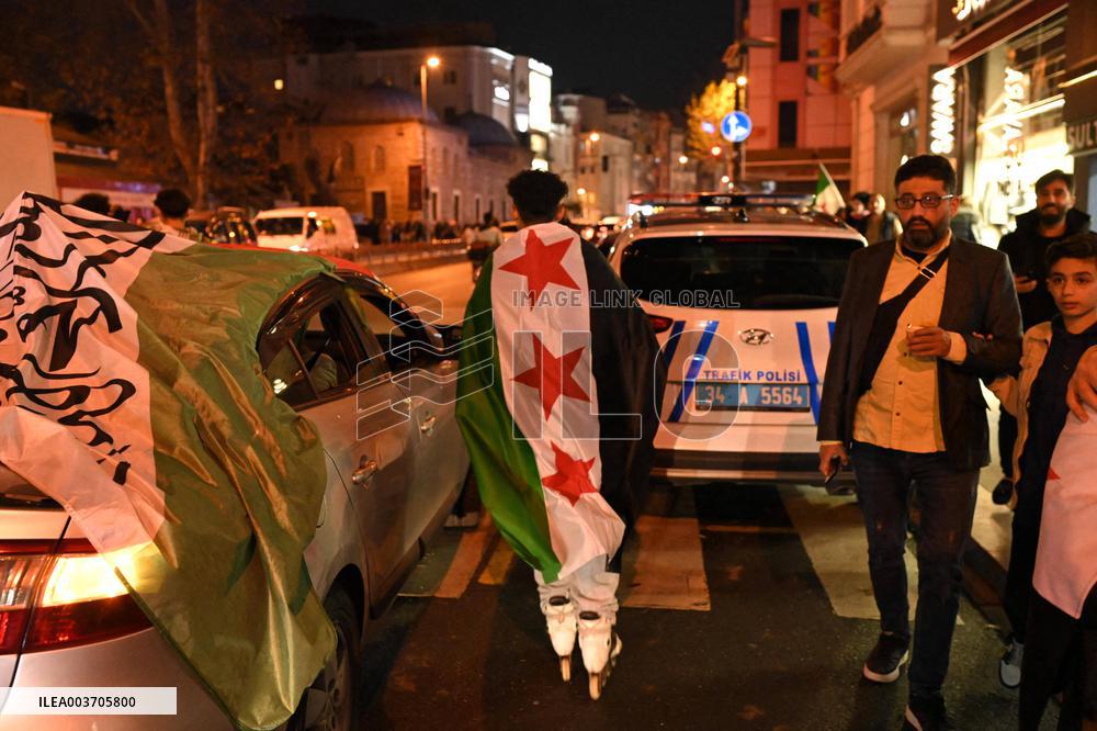 Syrians In Istanbul Celebrate Fall Of Assad Regime