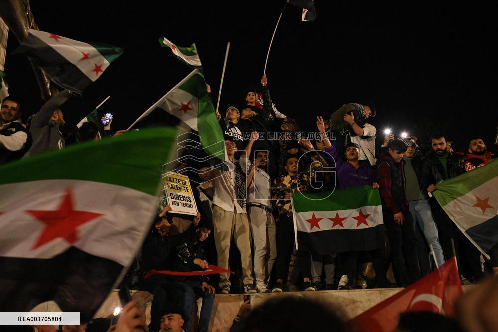 Syrians In Istanbul Celebrate Fall Of Assad Regime