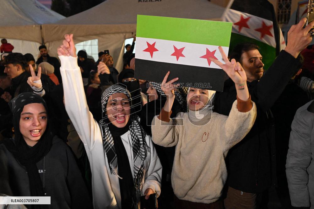 Syrians In Istanbul Celebrate Fall Of Assad Regime