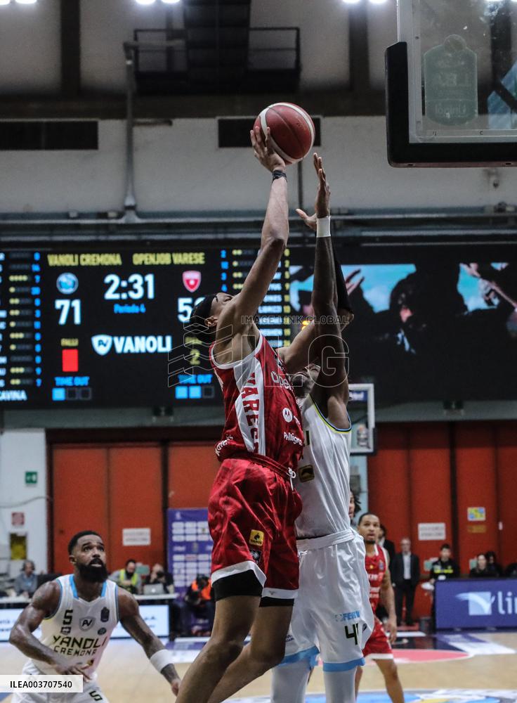 BASKET - Serie A - Vanoli Basket Cremona vs Openjobmetis Varese