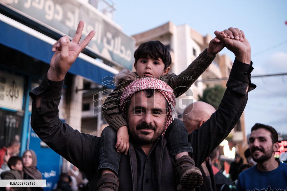 Syrian Opposition Celebrate The End Of Assad Regime - Lebanon