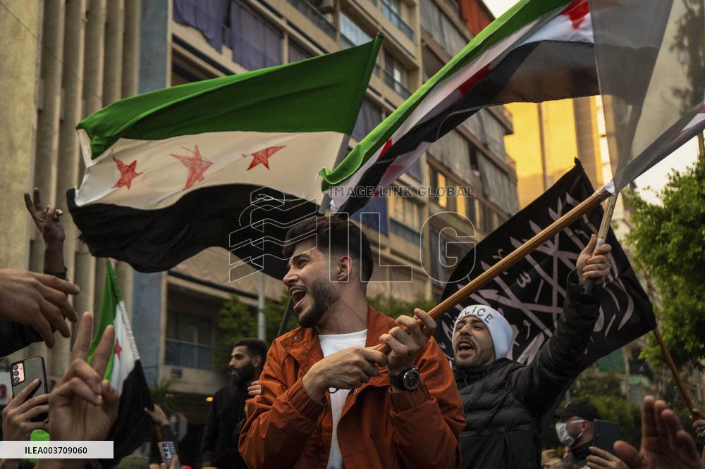 Syrian Opposition Celebrate The End Of Assad Regime - Lebanon