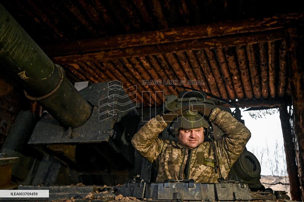 Self-propelled artillery crew of Ukraines 118th Mechanized Brigade in Zaporizhzhia direction