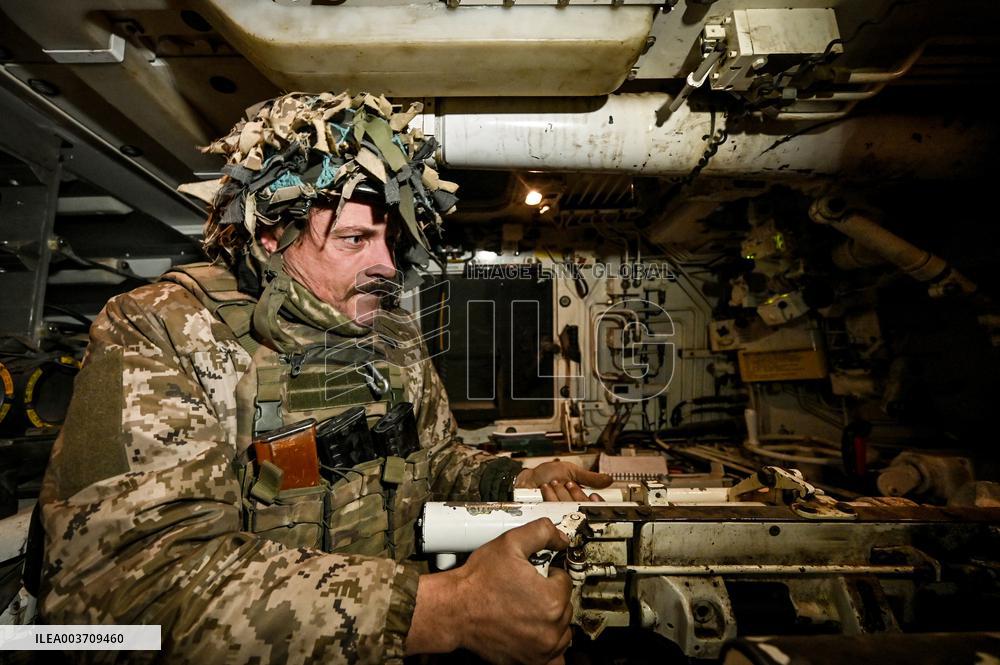 Self-propelled artillery crew of Ukraines 118th Mechanized Brigade in Zaporizhzhia direction