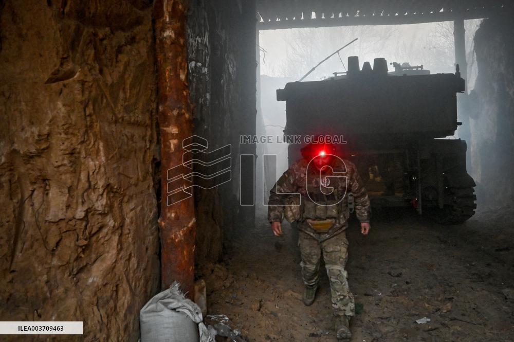 Self-propelled artillery crew of Ukraines 118th Mechanized Brigade in Zaporizhzhia direction