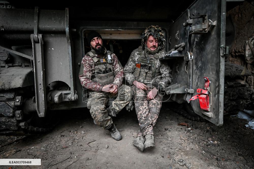 Self-propelled artillery crew of Ukraines 118th Mechanized Brigade in Zaporizhzhia direction