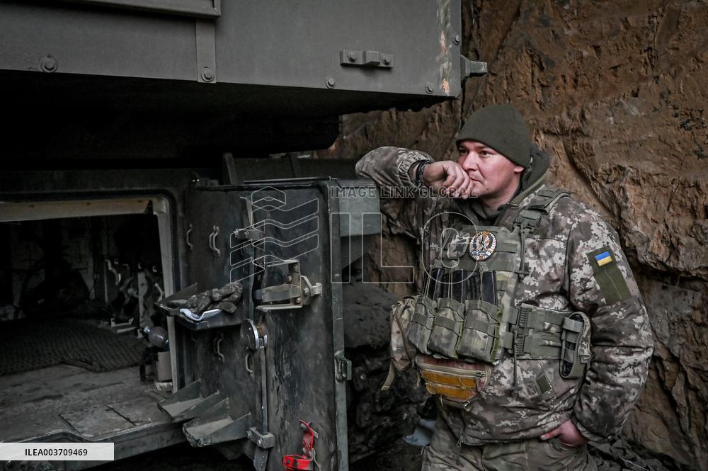 Self-propelled artillery crew of Ukraines 118th Mechanized Brigade in Zaporizhzhia direction