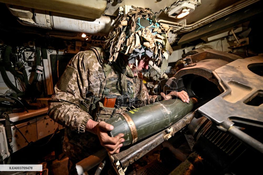 Self-propelled artillery crew of Ukraines 118th Mechanized Brigade in Zaporizhzhia direction