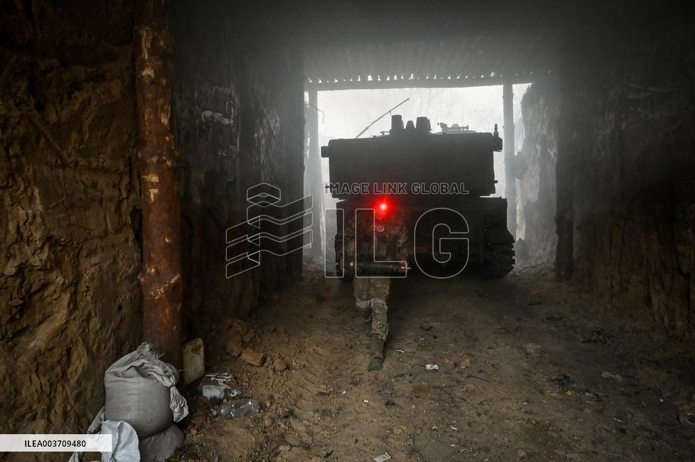 Self-propelled artillery crew of Ukraines 118th Mechanized Brigade in Zaporizhzhia direction