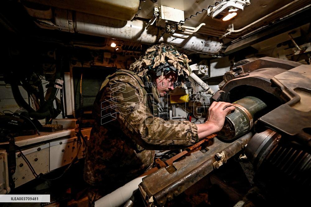 Self-propelled artillery crew of Ukraines 118th Mechanized Brigade in Zaporizhzhia direction