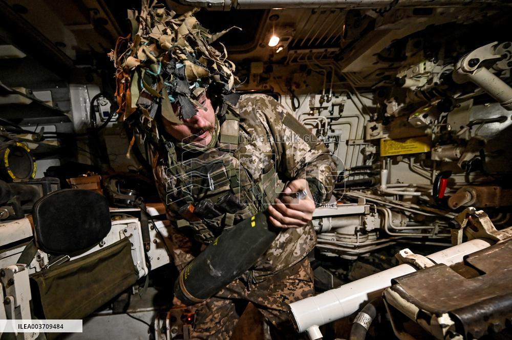 Self-propelled artillery crew of Ukraines 118th Mechanized Brigade in Zaporizhzhia direction