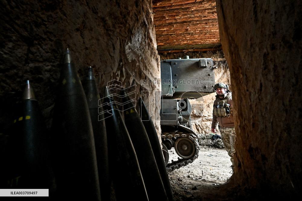 Self-propelled artillery crew of Ukraines 118th Mechanized Brigade in Zaporizhzhia direction