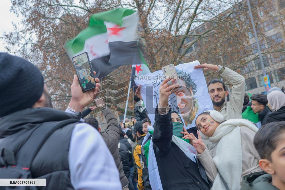 Syrian Opposition Celebrate The End Of Assad Regime - Berlin