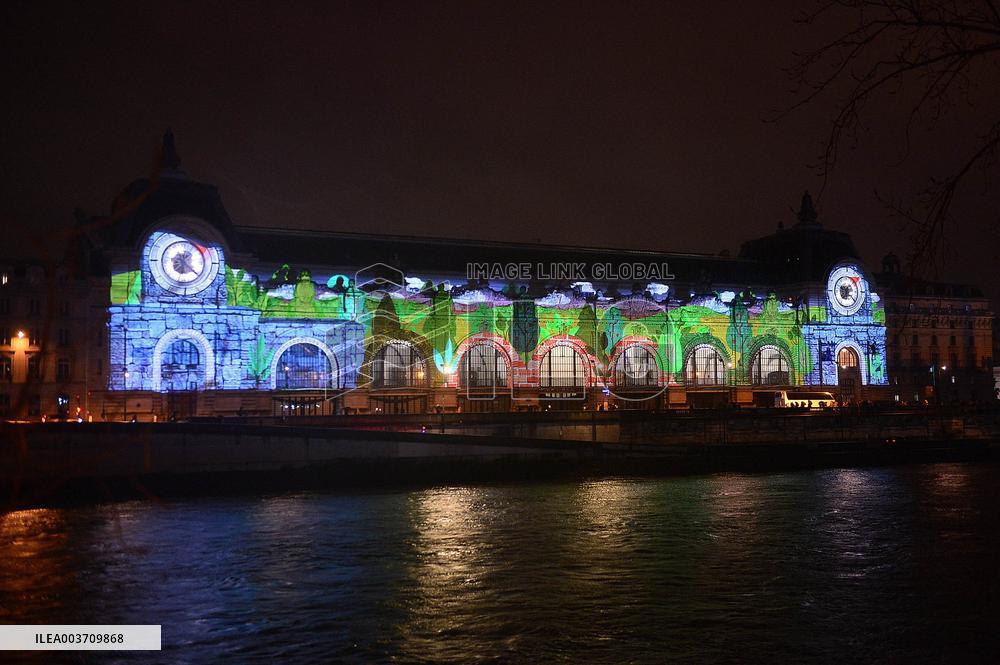 Illumination of The Orsay Museum Facade - Paris