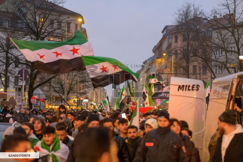 Syrian Opposition Celebrate The End Of Assad Regime - Berlin