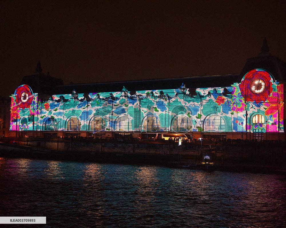 Illumination of The Orsay Museum Facade - Paris