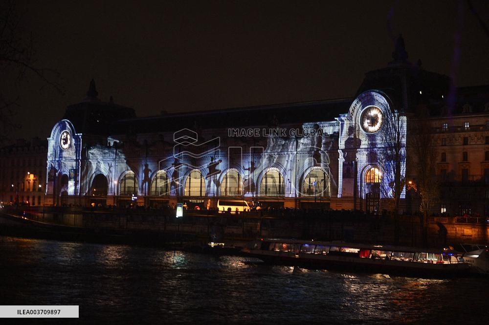Illumination of The Orsay Museum Facade - Paris