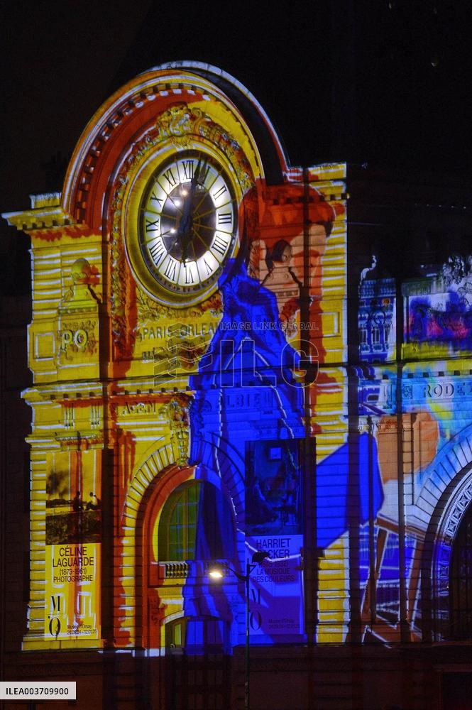 Illumination of The Orsay Museum Facade - Paris