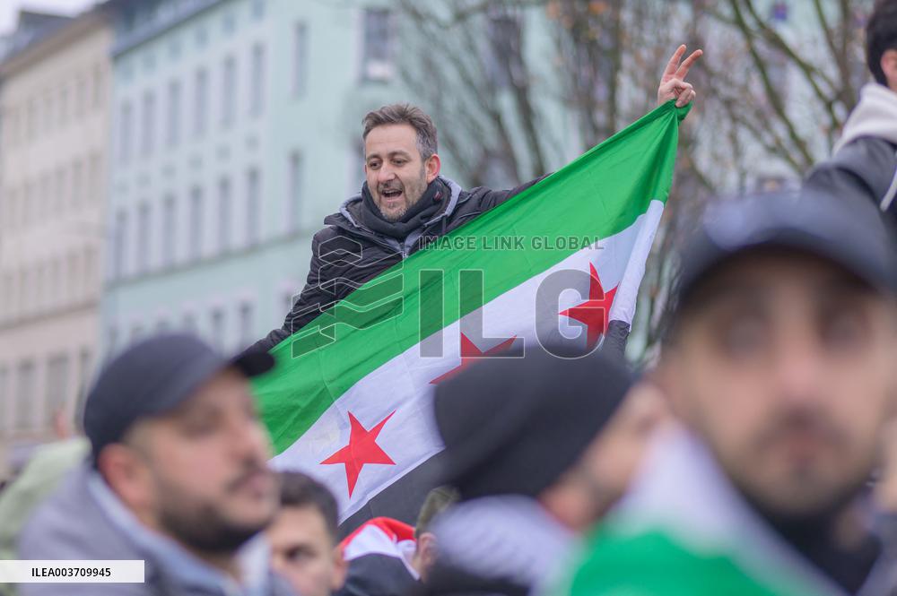 Syrian Opposition Celebrate The End Of Assad Regime - Berlin