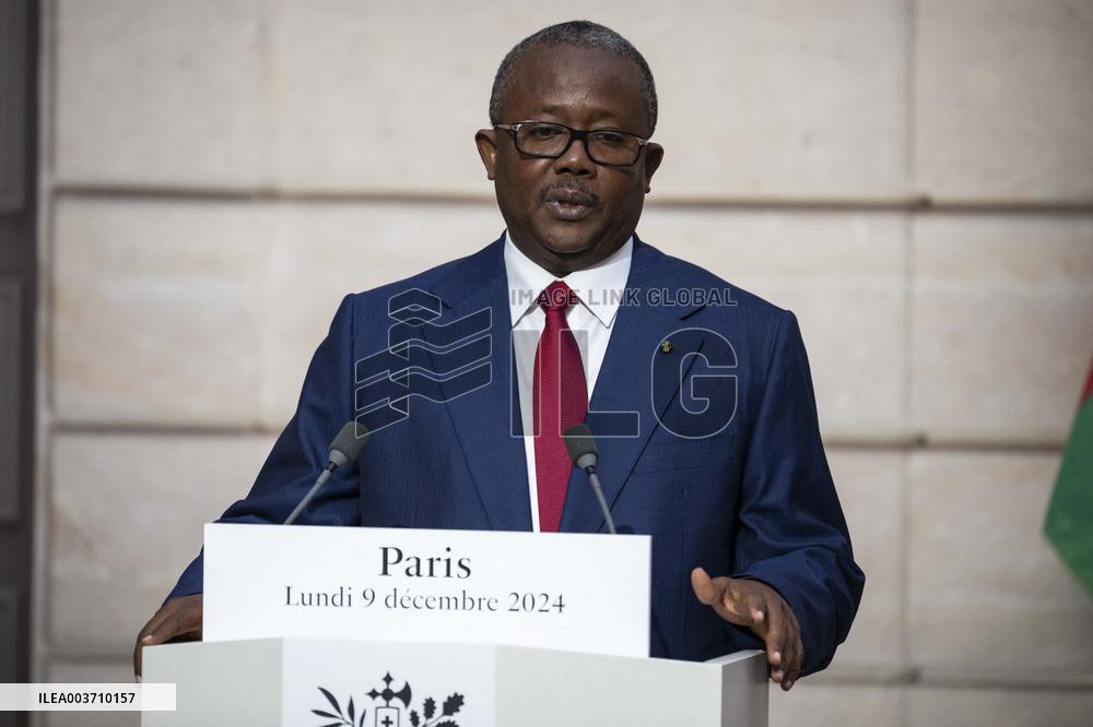 President Macron Meets Guinea-Bissau's President - Paris