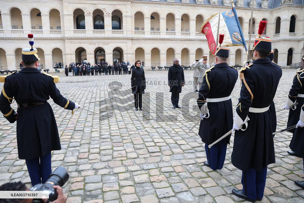Rachida Dati Meets Guinea-Bissau's President - Paris