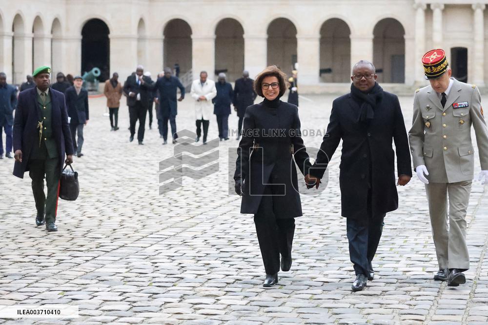 Rachida Dati Meets Guinea-Bissau's President - Paris