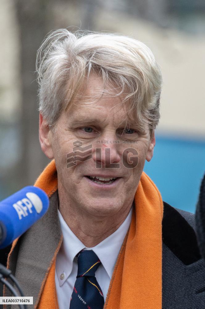 NO TABLOIDS - Prince Albert II Inaugurates Fresco Dedicated To John B. Kelly - Argenteuil