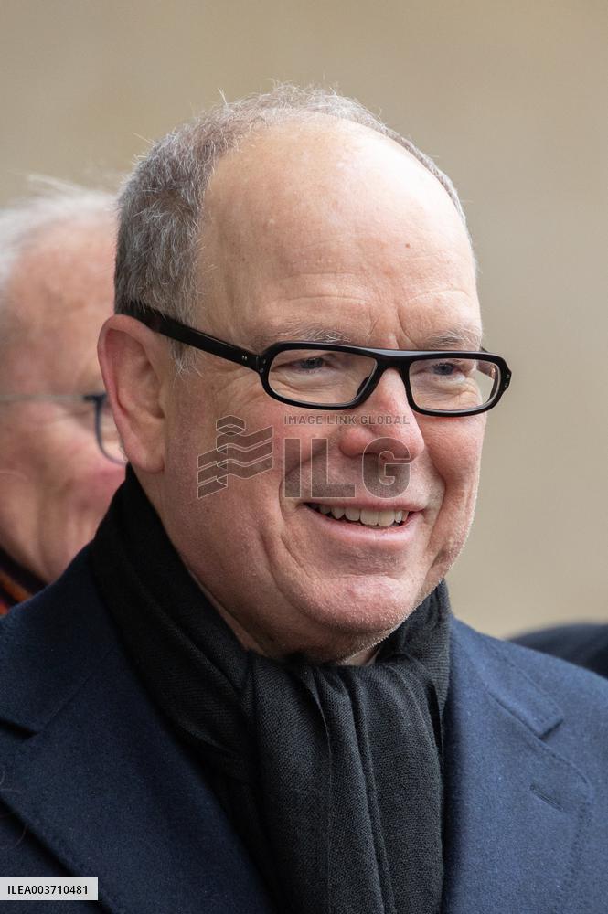 NO TABLOIDS - Prince Albert II Inaugurates Fresco Dedicated To John B. Kelly - Argenteuil